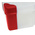 RS PRO 5 Cell Transparent Red Polypropylene Compartment Box, 30mm x 140mm x 80mm