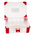 RS PRO 10 Cell Transparent Red Polypropylene, Adjustable Compartment Box, 60mm x 170mm x 130mm