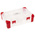 RS PRO 9 Cell Transparent Red Polypropylene, Adjustable Compartment Box, 60mm x 240mm x 170mm