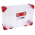 RS PRO 9 Cell Transparent Red Polypropylene, Adjustable Compartment Box, 60mm x 240mm x 170mm