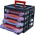 RS PRO 64 Cell Black, Red, Transparent Polypropylene, Adjustable Compartment Box, 300mm x 280mm x 320mm