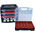 RS PRO 64 Cell Black, Red, Transparent Polypropylene, Adjustable Compartment Box, 300mm x 280mm x 320mm