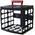 RS PRO 64 Cell Black, Red, Transparent Polypropylene, Adjustable Compartment Box, 300mm x 280mm x 320mm