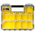 Stanley 10 Cell Black, Yellow Compartment Box, 74mm x 446mm x 357mm