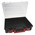 RS PRO 1 Cell Black, Red Polypropylene Compartment Box, 91mm x 416mm x 336mm