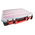 RS PRO 24 Cell Black, Red Polypropylene Compartment Box, 91mm x 416mm x 336mm