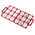 RS PRO 18 Cell Red, White Plastic Compartment Box, 330mm x 330mm x 130mm