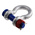 RS PRO Bow Shackle, Zinc Plated Steel, 2t