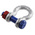 RS PRO Bow Shackle, Zinc Plated Steel, 2t