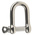 RS PRO D-Shackle, Stainless Steel, 0.75t