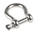 RS PRO Bow Shackle, Stainless Steel, 0.4t