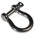 RS PRO Bow Shackle, Stainless Steel, 1t