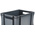 RS PRO 20L Grey Plastic Medium Euro Containers, 400mm x 300mm x 220mm
