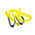 RS PRO 4m Yellow Lifting Sling Webbing, 3t
