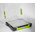 RS PRO 21 Cell Transparent, Grey, Green PP Compartment Box, 425mm x 375mm x 70mm