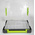 RS PRO 21 Cell Transparent, Grey, Green PP Compartment Box, 425mm x 375mm x 70mm