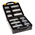 RS PRO 12 Cell Black PP Compartment Box, 340mm x 278mm x 145mm