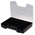 RS PRO 9 Cell Black PP Compartment Box, 50mm x 320mm x 250mm
