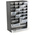 RS PRO 30 Drawer Unit, Plastic, 420mm x 270mm x 130mm, Black