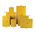 RS PRO Yellow Steel Lockable 2 Door Hazardous Substance Cabinet, 1535mm x 1125mm x 560mm