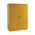 RS PRO Yellow Steel Lockable 2 Door Hazardous Substance Cabinet, 1535mm x 1125mm x 560mm