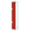 2 Door Steel Red Industrial Locker, 1800 mm x 300 mm x 450mm