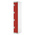 4 Door Steel Red Industrial Locker, 1800 mm x 300 mm x 450mm