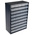 Raaco 45 Drawer Storage Unit, Steel, 417mm x 306mm x 150mm, Blue