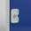 RS PRO 6 Door Vented Mild Steel Blue Locker, 1800 mm x 300 mm x 450mm