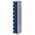 RS PRO 8 Door Vented Mild Steel Blue Locker, 1800 mm x 300 mm x 450mm