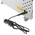 RS PRO 10 Door Vented Mild Steel Grey Laptop Charging Locker, 1800 mm x 450 mm x 450mm