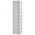 RS PRO 10 Door Vented Mild Steel Grey Laptop Charging Locker, 1800 mm x 450 mm x 450mm