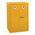 RS PRO Yellow Steel Lockable 2 Door Hazardous Substance Cabinet, 900mm x 600mm x 500mm