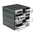 RS PRO 8 Drawer Storage Unit, Plastic, 208mm x 208mm x 222mm, Transparent