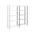 Manorga RAL 7035 Light Grey 5 Shelf Sheet Steel Quickshelf Extension Bay, 2000mm x 1500mm, 700mm, 112kg Load
