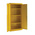 RS PRO Yellow Steel Lockable 2 Door Hazardous Substance Cabinet, 1830mm x 915mm x 459mm