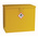 RS PRO Yellow Steel Lockable 1 Door Hazardous Substance Cabinet, 510mm x 620mm x 330mm