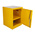 RS PRO Yellow Steel Lockable 1 Door Flammable Cabinet, 609mm x 457mm x 457mm