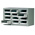 RS PRO 12 Drawer Storage Unit, Steel, 350mm x 586mm x 290mm, Grey