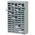 RS PRO 75 Drawer Storage Unit, Steel, 937mm x 586mm x 222mm, Grey