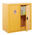 Yellow Lockable 2 Door Hazardous Substance Cabinet, 900mm x 900mm x 460mm