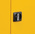 Yellow Lockable 2 Door Hazardous Substance Cabinet, 700mm x 900mm x 460mm