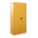 RS Pro Yellow Lockable 2 Door Hazardous Substance Cabinet, 1800mm x 900mm x 460mm
