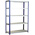 RS PRO Blue 5 Shelf Chipboard, Galvanised Steel Eco-Rax Shelving System, 1800mm x 900mm, 600mm, 265kg Load