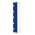 RS PRO 5 Door Steel Blue Storage Locker, 1800 mm x 300 mm x 450mm