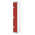 RS PRO 3 Door Steel Red Storage Locker, 1800 mm x 300 mm x 450mm