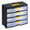 RS PRO 4 Drawer Storage Unit, PP, 334mm x 391mm x 197mm, Black