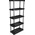 RS PRO Black 5 Shelf PP Shelving Unit, 1760mm x 790mm, 390mm, 40kg Load