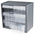 RS PRO 6 Drawer Storage Unit, PP, 290mm x 310mm x 180mm, Grey