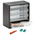 RS PRO 4 Drawer Storage Unit, PP, 290mm x 310mm x 180mm, Grey